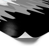 Boho Funky Golvende Abstracte Libramannelijke Vlag Perfect Poster (Hoek)