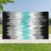 Boho Funky Golvende Abstracte Libramannelijke Vlag Spandoek (Buitenkant)