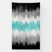 Boho Funky Golvende Abstracte Libramannelijke Vlag Spandoek (Verticaal)