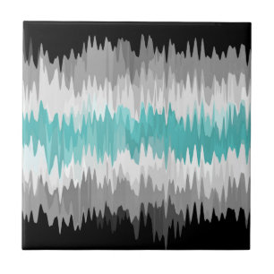 Boho Funky Golvende Abstracte Libramannelijke Vlag Tegeltje