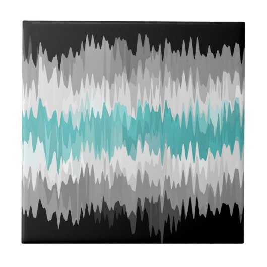Boho Funky Golvende Abstracte Libramannelijke Vlag Tegeltje (Voorkant)