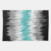 Boho Funky Golvende Abstracte Libramannelijke Vlag Theedoek (Horizontaal)