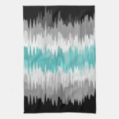 Boho Funky Golvende Abstracte Libramannelijke Vlag Theedoek (Verticaal)