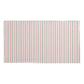 Boho Funky Retro Eclectische Pastel Kerst Streep Kussensloop (Achterkant-Links)