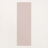 Boho Funky Retro Eclectische Pastel Kerst Streep Yogamat (Achterkant)