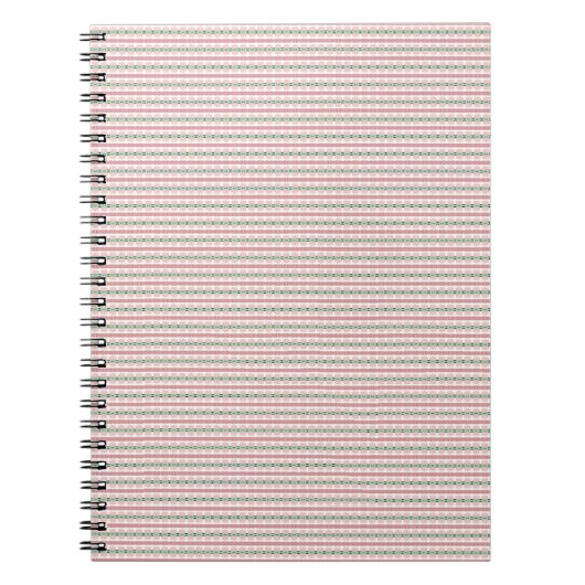 Boho Funky Retro Eclectische Pastelkleurige Kerst Notitieboek (Voorkant)