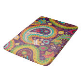Boho Funky Trendy Retro Abstract Patroon Badmat (Gekanteld)