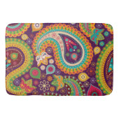 Boho Funky Trendy Retro Abstract Patroon Badmat (Voorkant)