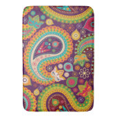 Boho Funky Trendy Retro Abstract Patroon Badmat (Voorkant Verticaal)