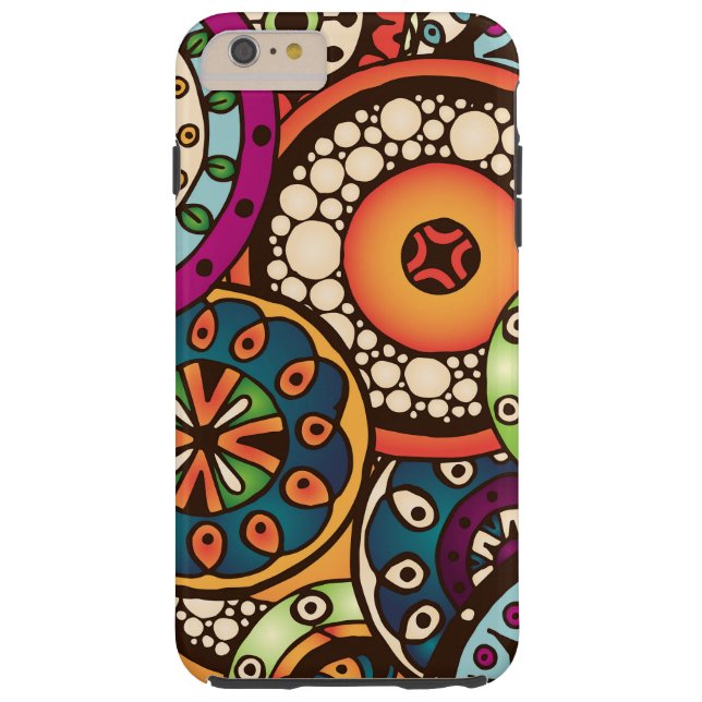 Boho Funky Trendy Retro Abstract Patroon Case-Mate iPhone Case (Achterkant)