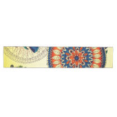 Boho Funky Trendy Retro Abstract Patroon Medium Tafelloper (Horizontaal)