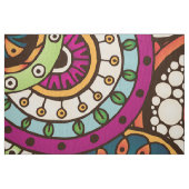 Boho Funky Trendy Retro Abstract Patroon Stof (Fat Quarter)