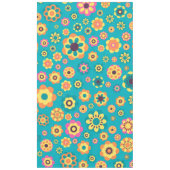 Boho Funky Trendy Retro Abstract Patroon Tafelkleed (Voorkant)