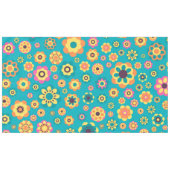 Boho Funky Trendy Retro Abstract Patroon Tafelkleed (Voorkant (Horizontaal))