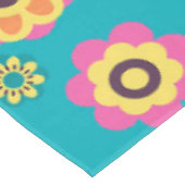 Boho Funky Trendy Retro Abstract Patroon Tafelkleed (Gekanteld)