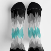 Boho Funky Wavy Abstract Libramaculine Pride Flag Sokken (Top)