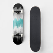 Boho Funky Wavy Abstracte Libramasculine Pride Vla Persoonlijk Skateboard (Voorkant)