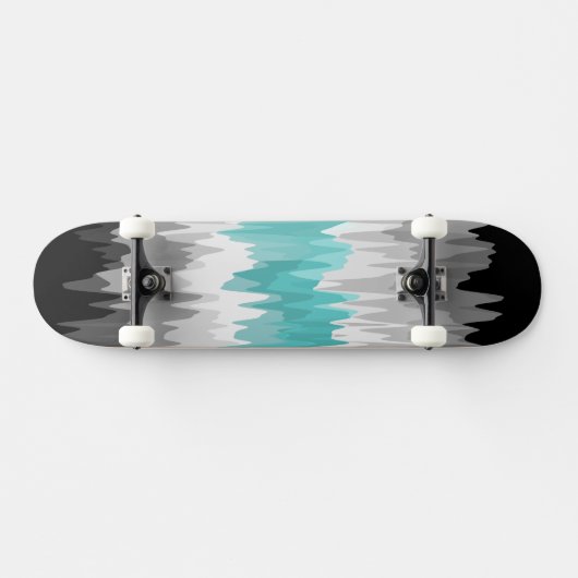 Boho Funky Wavy Abstracte Libramasculine Pride Vla Persoonlijk Skateboard (Horizontaal)