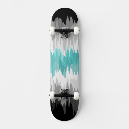 Boho Funky Wavy Abstracte Libramasculine Pride Vla Persoonlijk Skateboard (Voorkant)