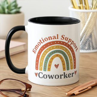 Boho Funny Coworker Emotional Support Work Bestie Mok