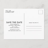 Boho Funny Photo Wedding Save the Date Aankondigingskaart (Achterkant)