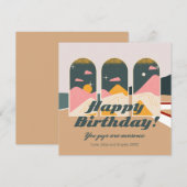 Boho Futurdelic Gepersonaliseerde Verjaardag Flat (Voorkant / Achterkant)