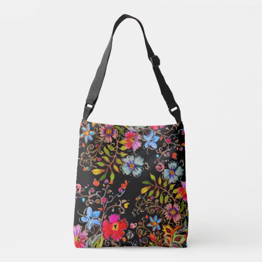 Boho Garden Crossbody Tas (Achterkant)