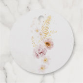 Boho garden floral baby shower bedankt bedankjes labels (Achterkant)