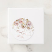 Boho garden floral baby shower bedankt bedankjes labels (In situ)
