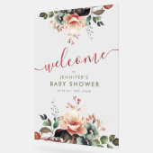 Boho Garden FLORAL Baby shower Welkom Acryl Bord (Hoek)
