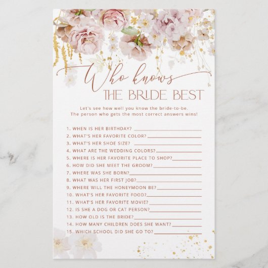 Boho garden floral die de beste wedstrijd kent (Voorkant)