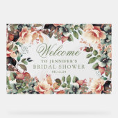 Boho Garden Floral Vrijgezellenfeest Welkom Acryl Bord (Voorkant)
