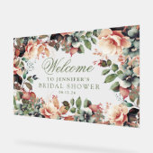 Boho Garden Floral Vrijgezellenfeest Welkom Acryl Bord (Hoek)