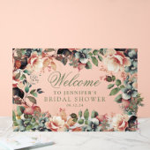 Boho Garden Floral Vrijgezellenfeest Welkom Acryl Bord (Huwelijk)