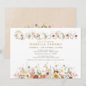 Boho Garden Flowers Quinceañera 15e verjaardag Kaart (Voorkant / Achterkant)