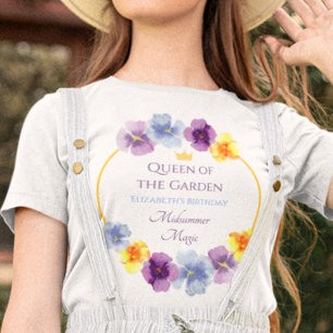 Boho Garden Party Verjaardag Schattigee Cottagecor T-shirt