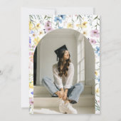 Boho Garden Photo Graduation Invite 2026 Kaart (Achterkant)