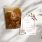 Boho Garden Roos Flowers Vrijgezellenfeest Kaart