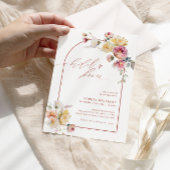 Boho Garden Roos Flowers Vrijgezellenfeest Kaart