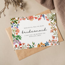 Boho Garden van Wilde Bloem Bridesmaid Voorstel