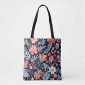 Boho Garden Whimsy – Tropical Floral Canvas Tas B (Voorkant)