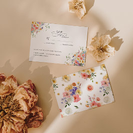 Boho Garden Wildflower | Bruiloft RSVP