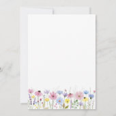 Boho Garden Wildflower Wedding Save the Date Kaart (Achterkant)