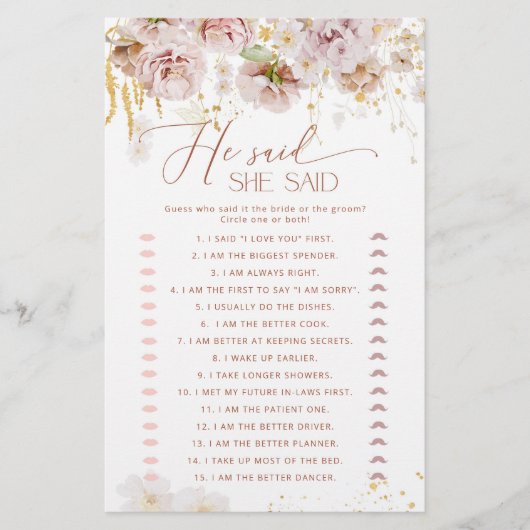 Boho garden zei dat ze vrijgezellenfeest spel zei (Voorkant)