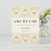 Boho Gatsby slaat de datum op Save The Date (Staand voorkant)