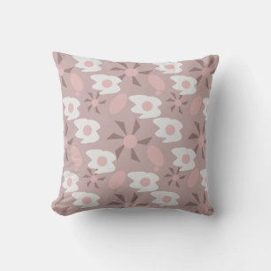 Boho Gebakken Eieren Ontbijt Roze Patroon  Kussen