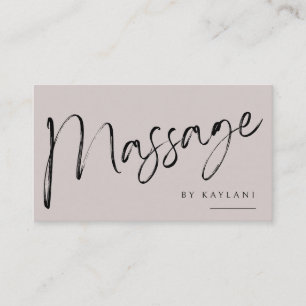 Boho Geborstelde Massagesalon Visitekaartje Lichaa