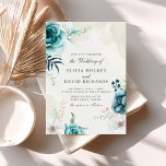 Boho Gebroken Wit Blauwgroen Wildflower Bruiloft U Kaart<br><div class="desc">Leg de betoverende essentie van uw speciale dag vast met onze "Boho Off-White Blauwgroen Wildflowers Wedding Invite". Geïnspireerd door de allure van waterverf wilde bloemen en delicate bladtakken in groene en blauwe tinten, straalt deze uitnodiging een serene boho chique vibe uit. De zachte gebroken witte achtergrond zet de toon voor...</div>