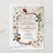 Boho gedempte Herfst Bloemen Herfst in Liefde Vrij Kaart (Voorkant)