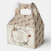 Boho gedempte herfst bloemige bruidsdouche bedankdoosjes (Achterkant)